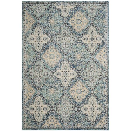 Safavieh 2 x 5 ft. x 2 in. Global Evoke Power Loom Area RugLight Blue & Ivory EVK274C-25